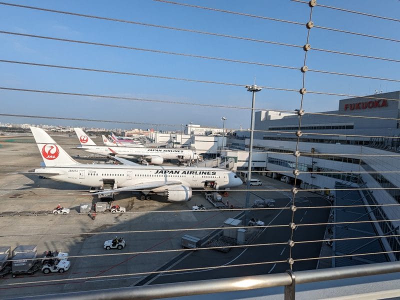 福岡空港展望デッキからの景色