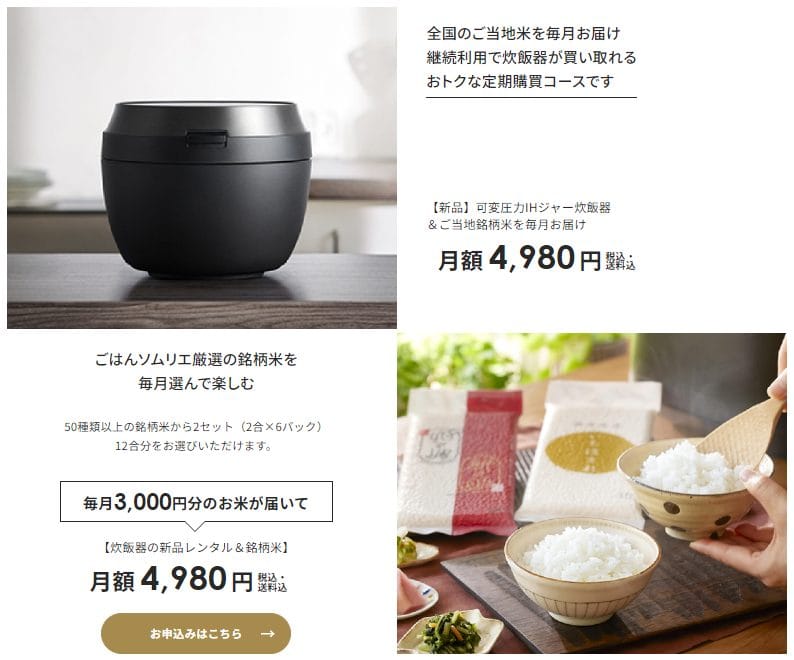 ビストロの炊飯器